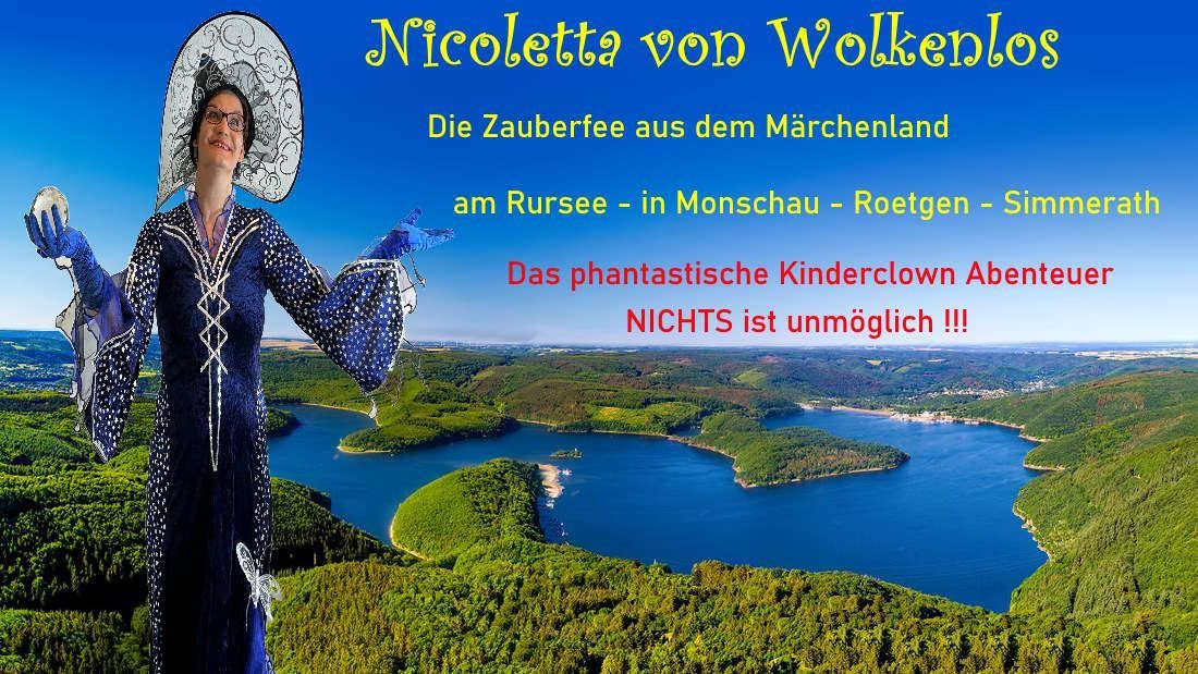 Kinderclown am Rursee - Die Phantastische Zauberfee mit Super Party Spiele