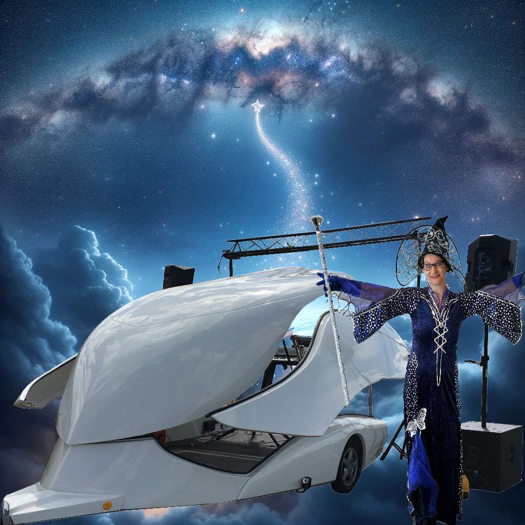 Kinder Party Show Truck - Nicoletta von Wolkenlos - die Zauberfee fährt in den Himmel ins Zauberland hinein Kinder Party Show Truck - Nicoletta von Wolkenlos - die Zauberfee fährt in den Himmel ins Zauberland hinein