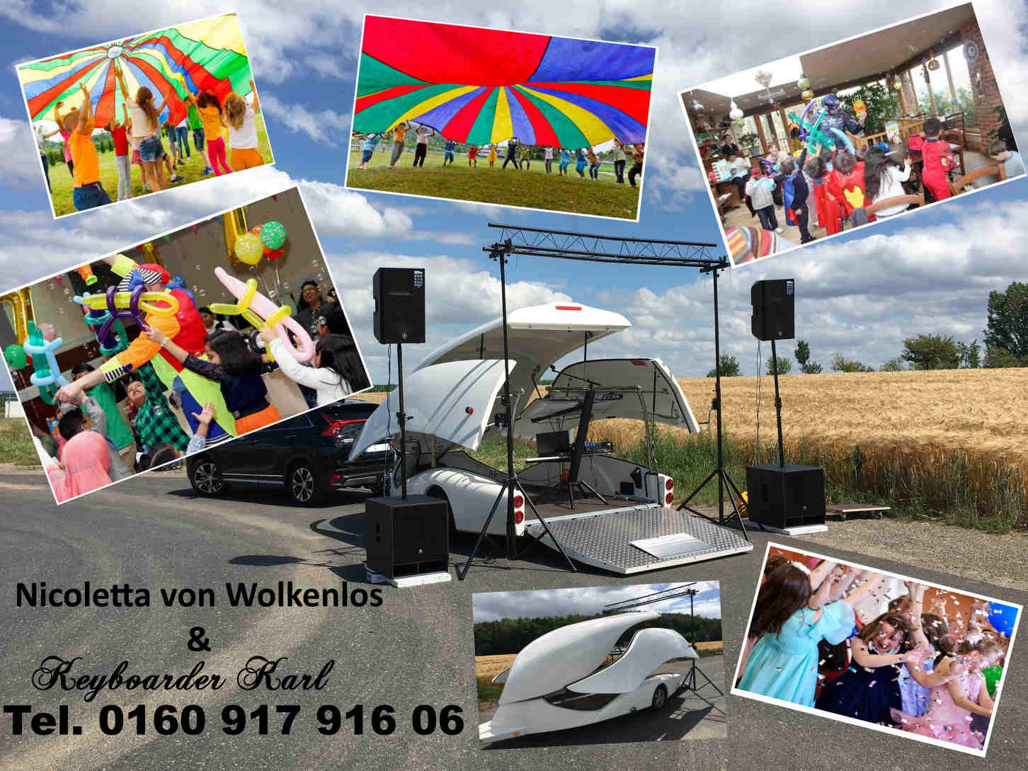 Kinder DJ , Party Spiele, Kinder Animation für Kinder Kommunion - Kinder Events