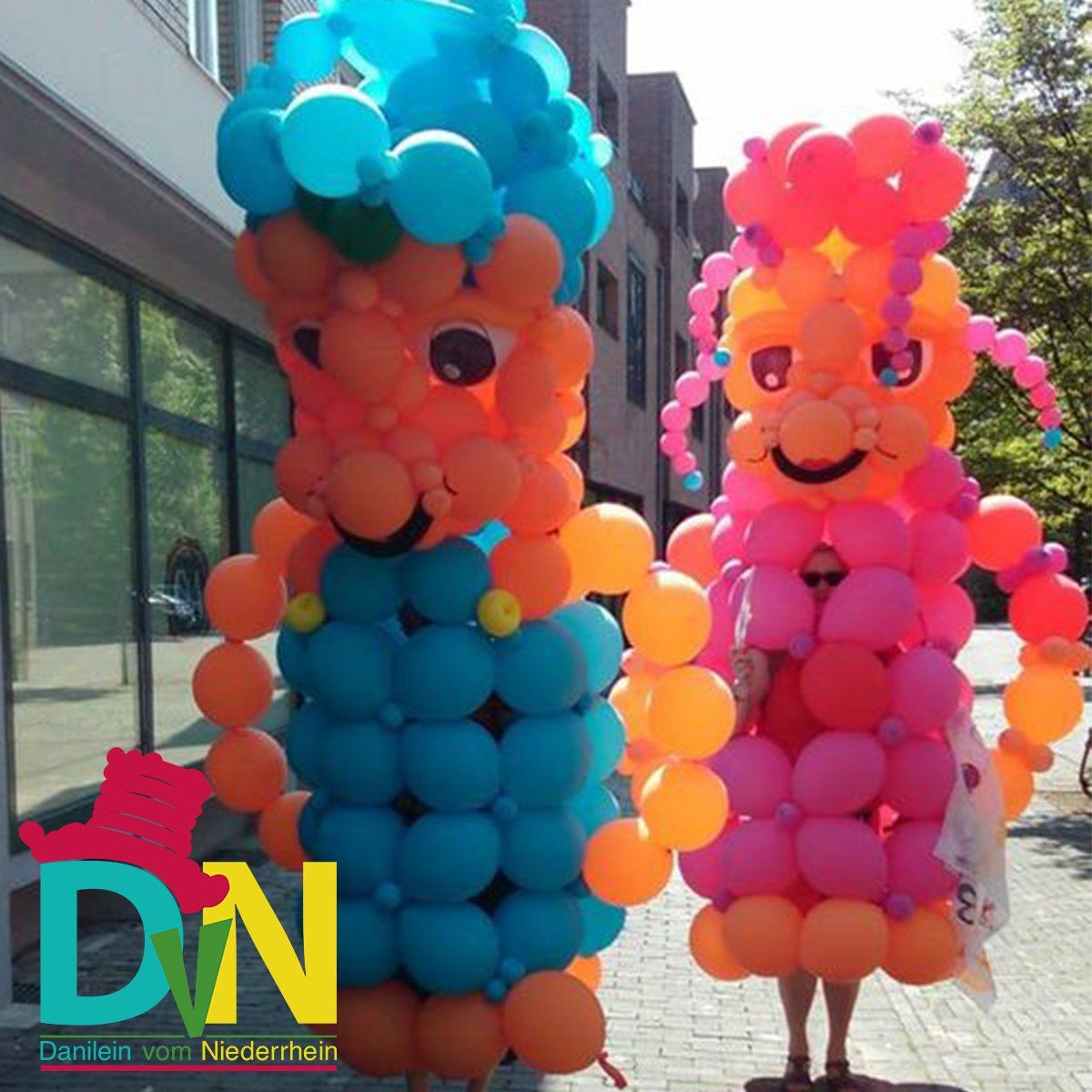 Nachbau von Kerni und Kerna aus den schönen Wunderland Kalkar zur charity aktion Kalkar on Weels