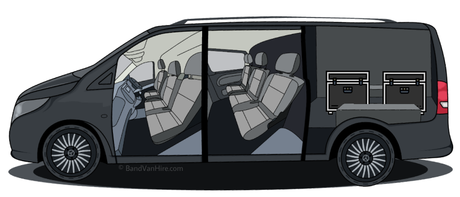 BandVanHire Compact Splitter Inside