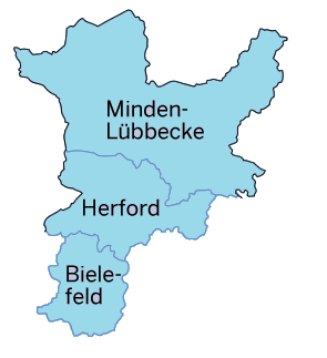 Kreis Herford, Bielefeld und Gütersloh