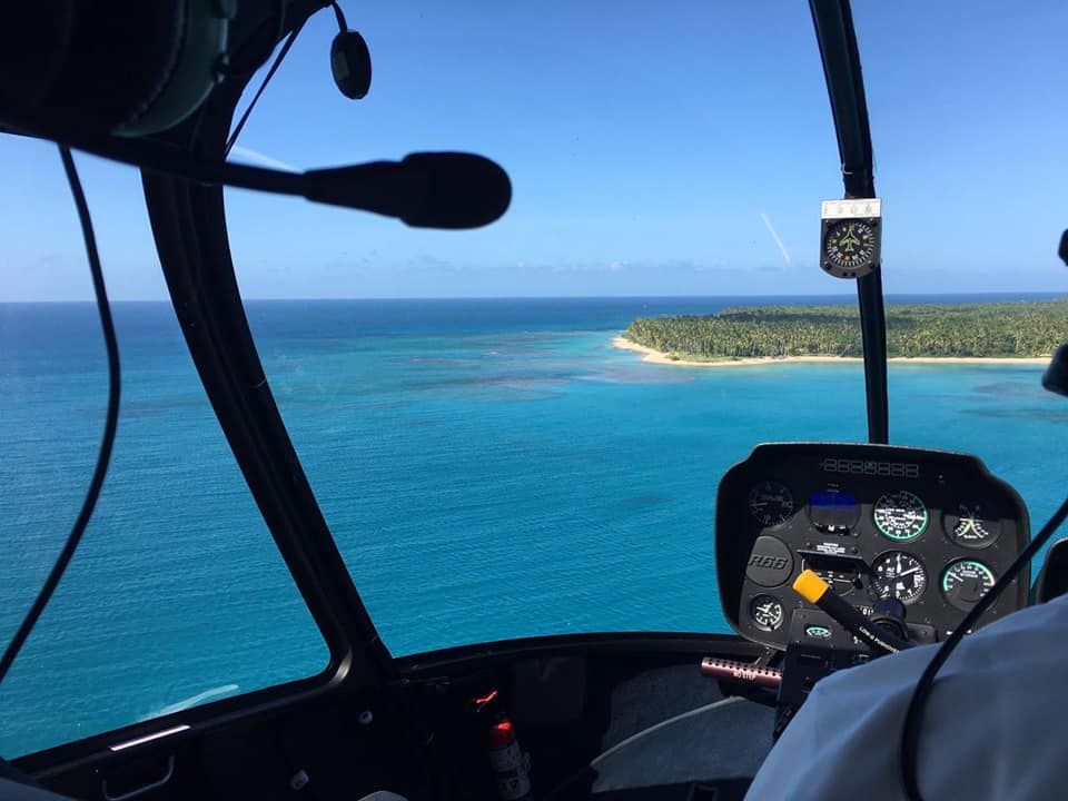 Aussicht vom Helikopter