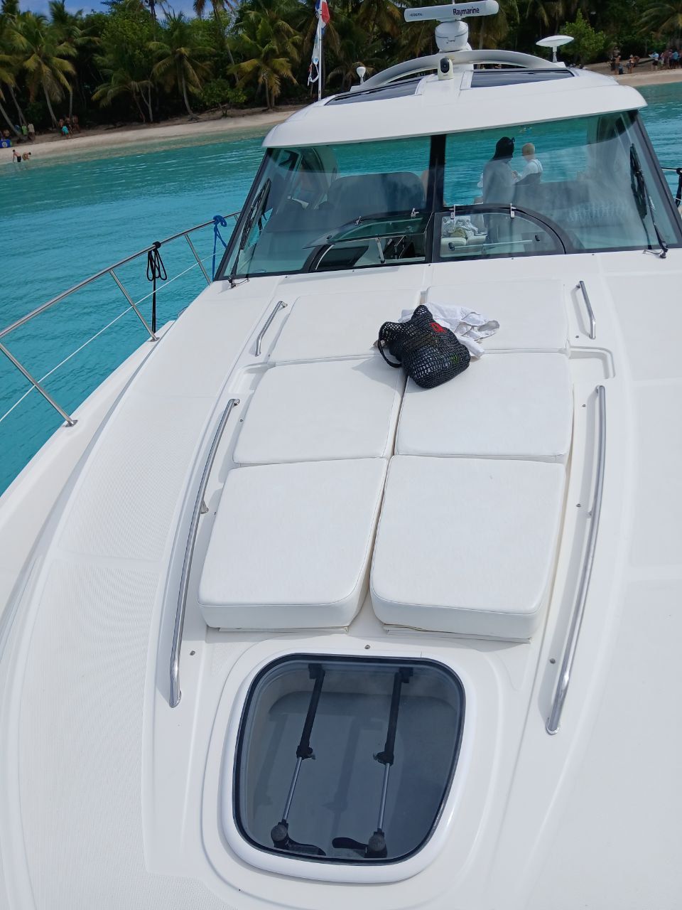 Liegefläche der Yacht