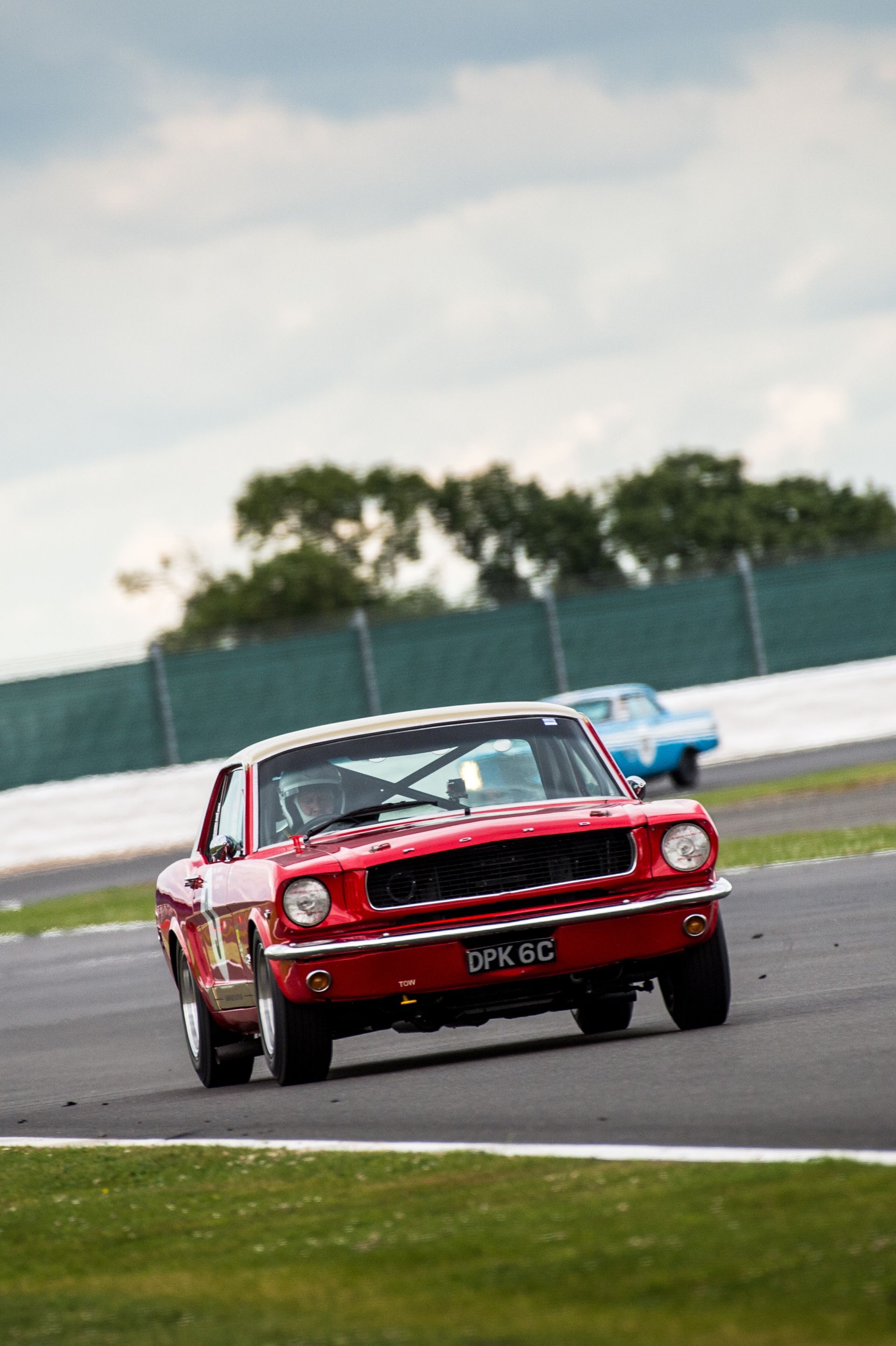 Alan Mann Racing Mustang in red and gold