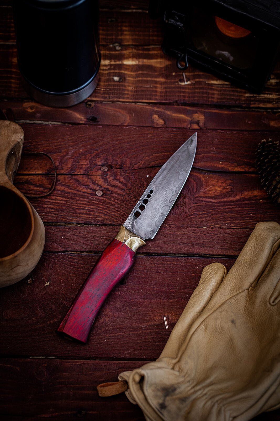 Kleines Küchenmesser aus Damast von RaSch Messer