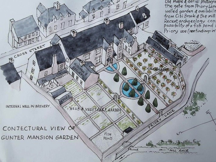 Artist's impression of the garden Artist's impression of the garden