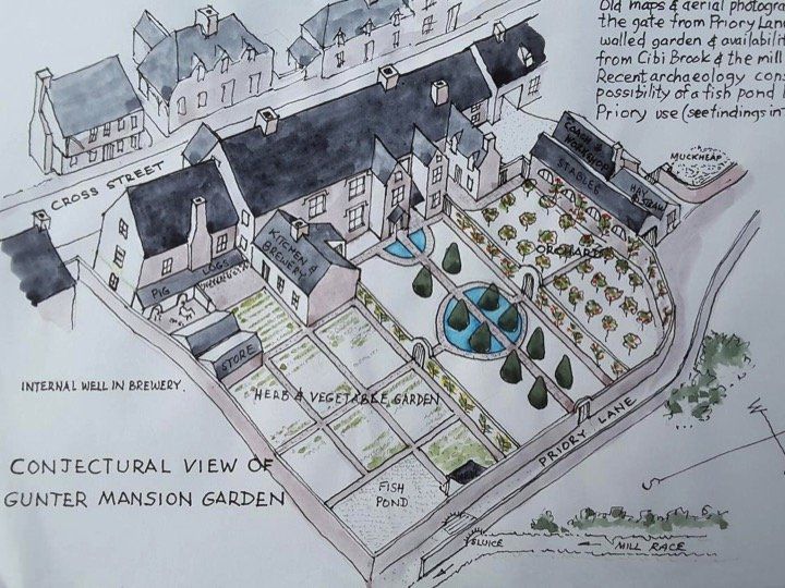 Artist's impression of house and garden Artist's impression of house and garden