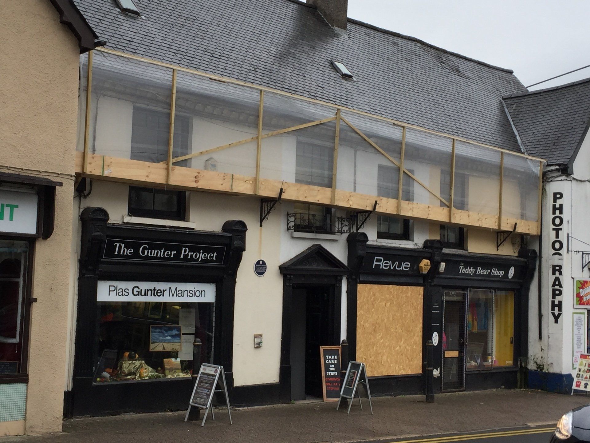 Rear view of Plas Gunter Mansion Rear view of Plas Gunter Mansion