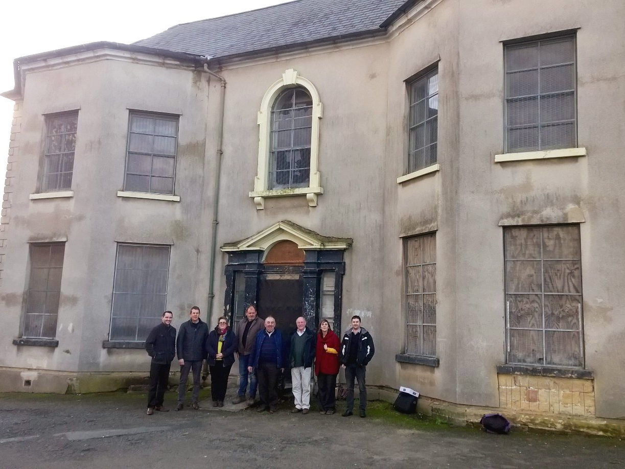 Plas Kynaston at the start of site works Plas Kynaston at the start of site works