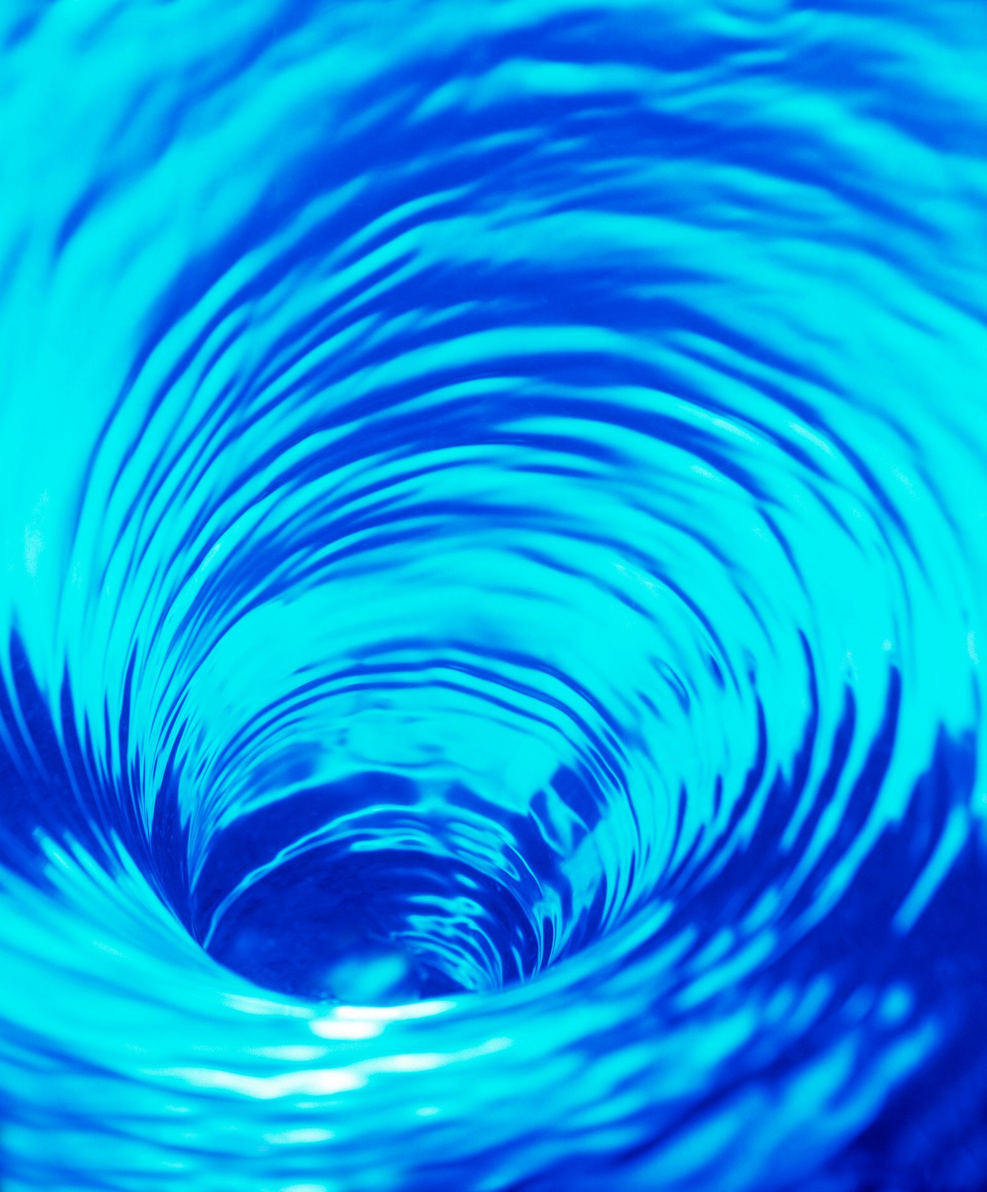 Wasser, Wasserenergie, Drehung, Strudel, Trinkwasser, Natur, Umwelt, blau, Tiefe, Bewegung, nach unten,