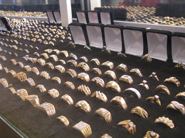 Image of jewelry and gold rings for sale