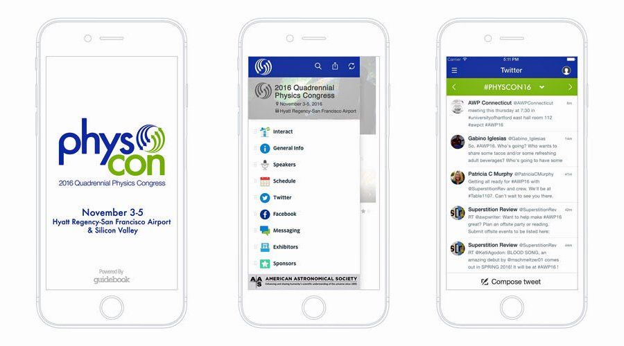 PhysCon mobile app