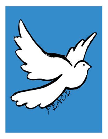 Original design dove holiday note card