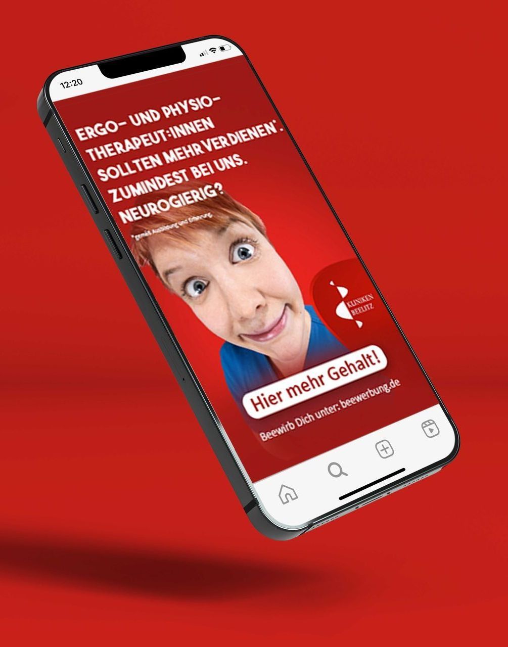 Maegnets Mock Up In App Media der Kliniken Beelitz