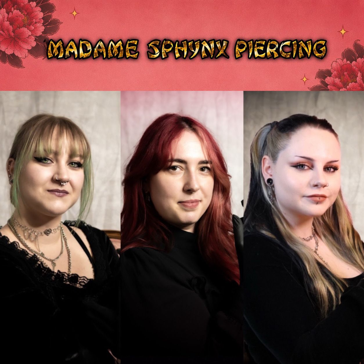 Sarah, Carina, Tami Black Buddha tattoo Tattoostudio Krems tätowieren tatowieren piercen piercing piercingstudio madame sphynx
