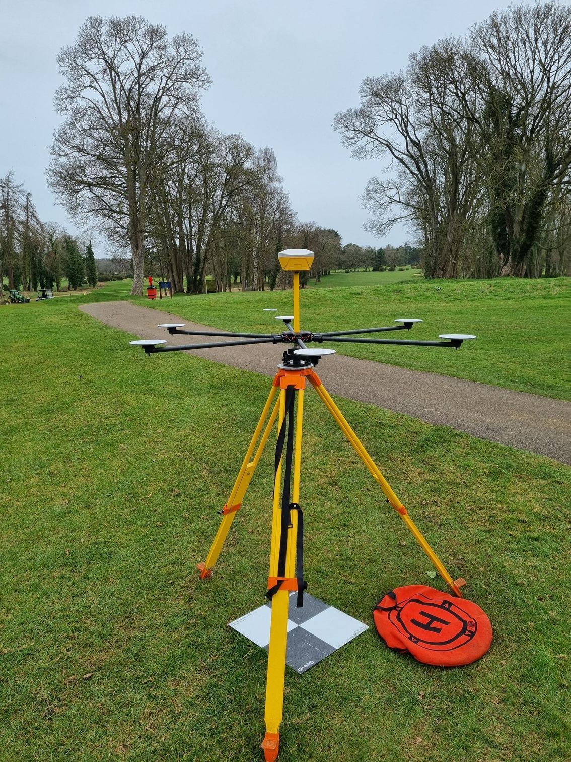 Accuracy Star als Zielmarke für LiDAR Befliegung