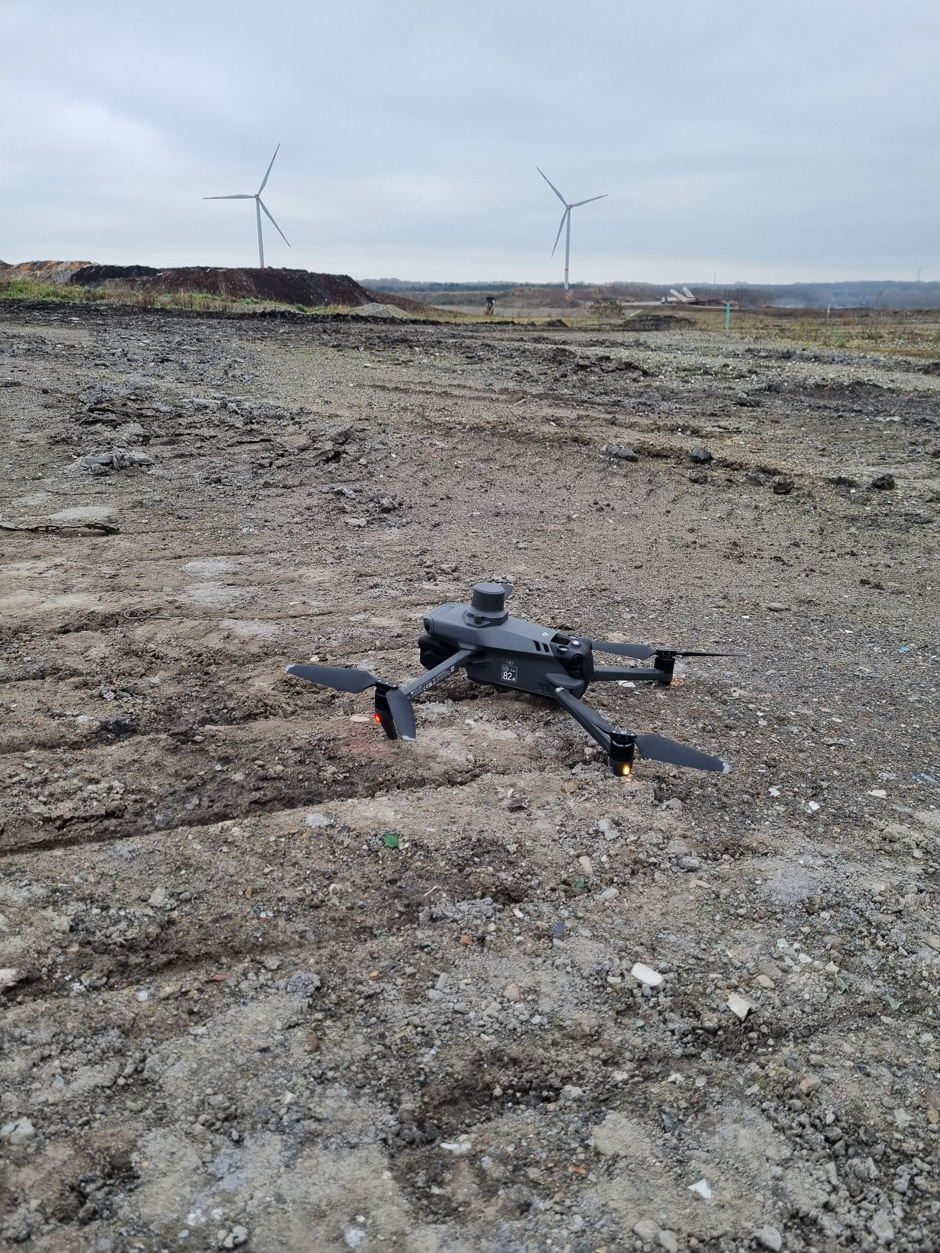 Drohnenvermessung im Baugebiet