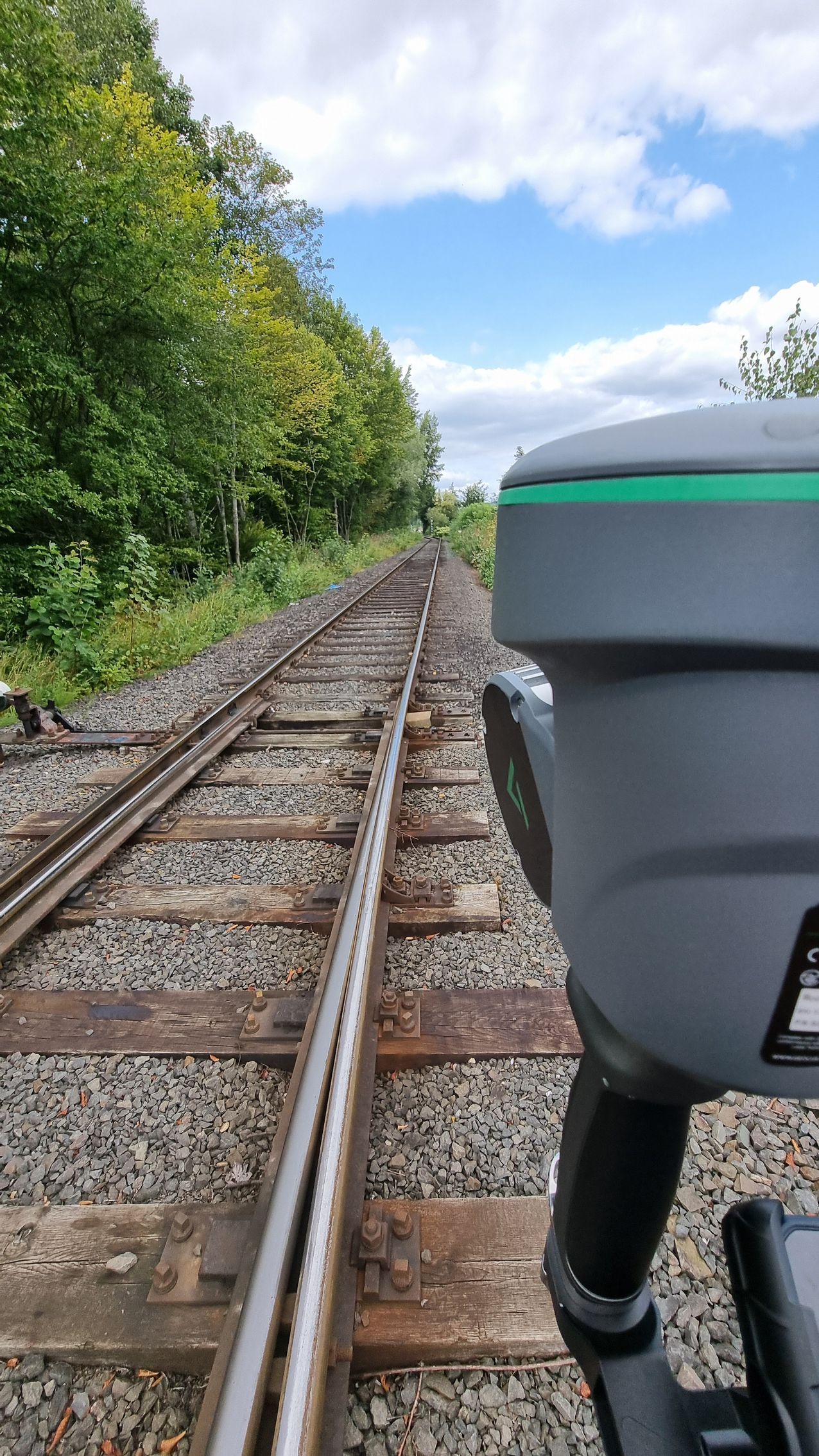 Slamvermessung auf Bahnstrecke