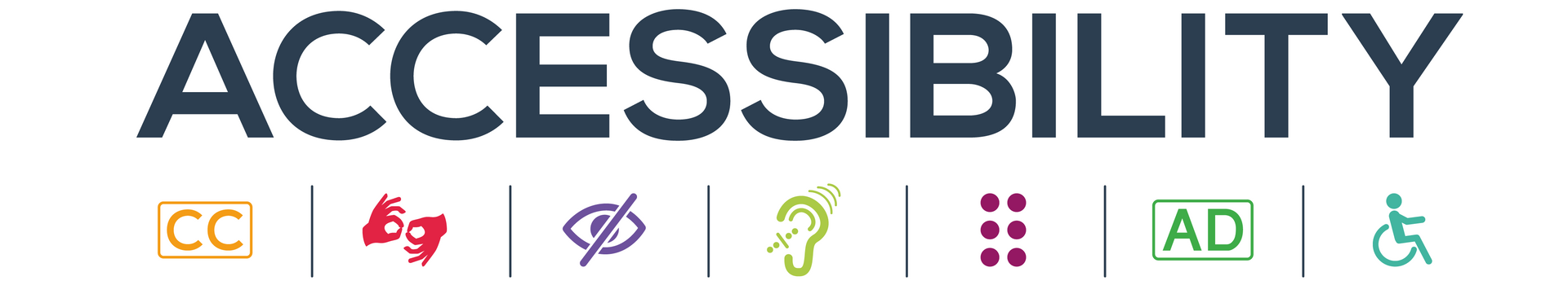 Bild: Accessibility mit verschiedenen Symbolen, die für die Barrierefreiheit stehen Bild: Accessibility mit verschiedenen Symbolen, die für die Barrierefreiheit stehen