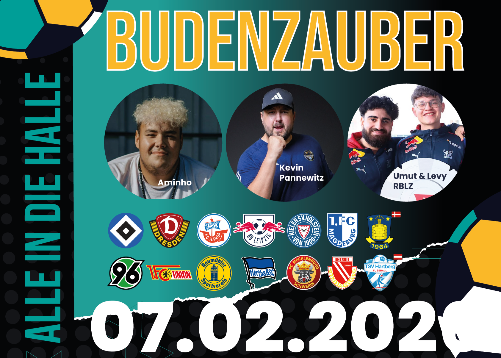 Am 7. Februar 2026 findet das 4. Fußball-Hallenmasters des Neumühler SV in der Schweriner Palmberg-A