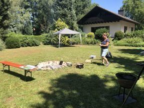 die Lagerfeuerstelle