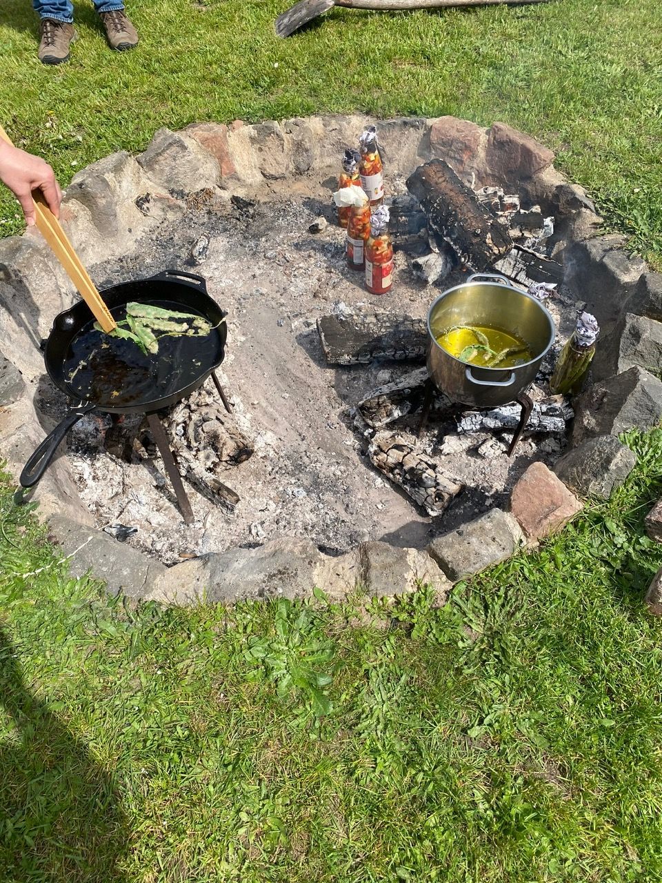 Kochen am Lagerfeuer