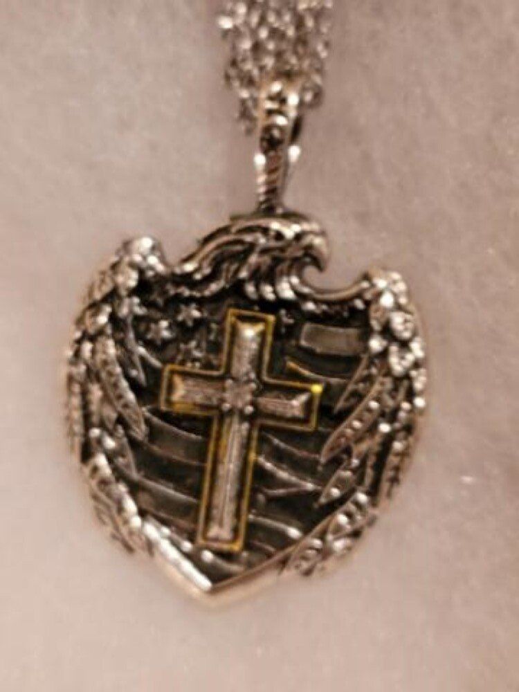 Patriotic Eagle Flag Cross Fashion Jewelry Pendant