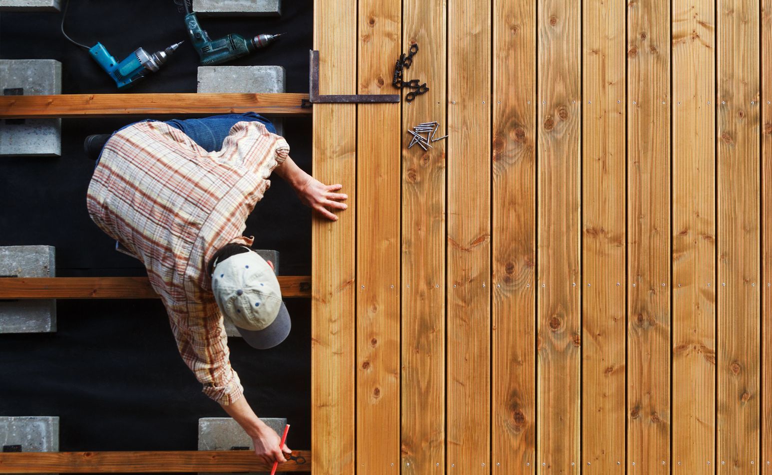 Holzterrasse Herstellung