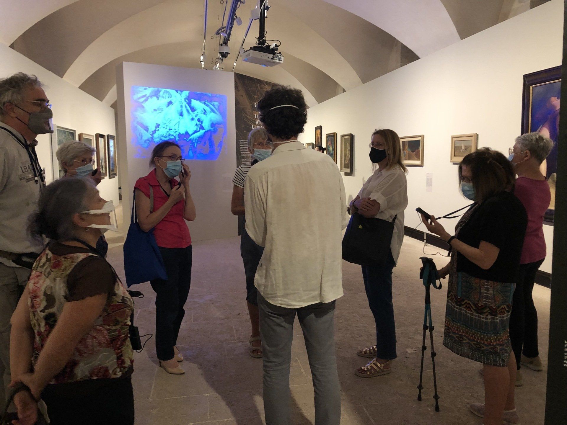 visite pour Surdi 13 visite musée accessible aux malentendants, matériel fourni par Surdi13