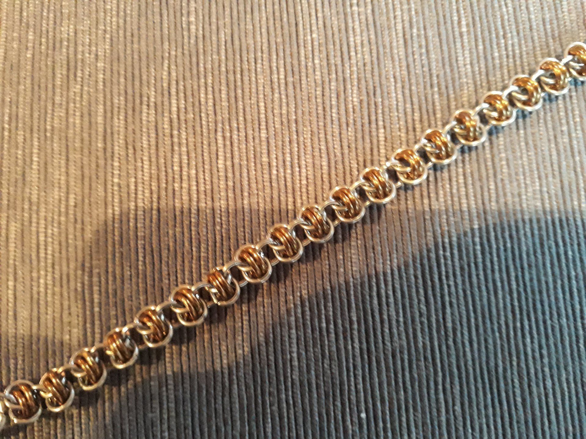 Königskette, Schmuck, Edelstahl, Bronze, Chainmaille, Halskette, Armkette, Byzanz, keltisch,