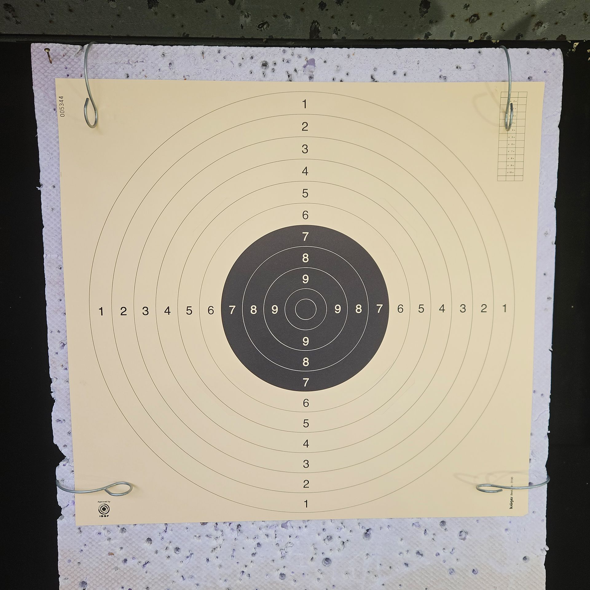 Zielscheibe DSB befestigen