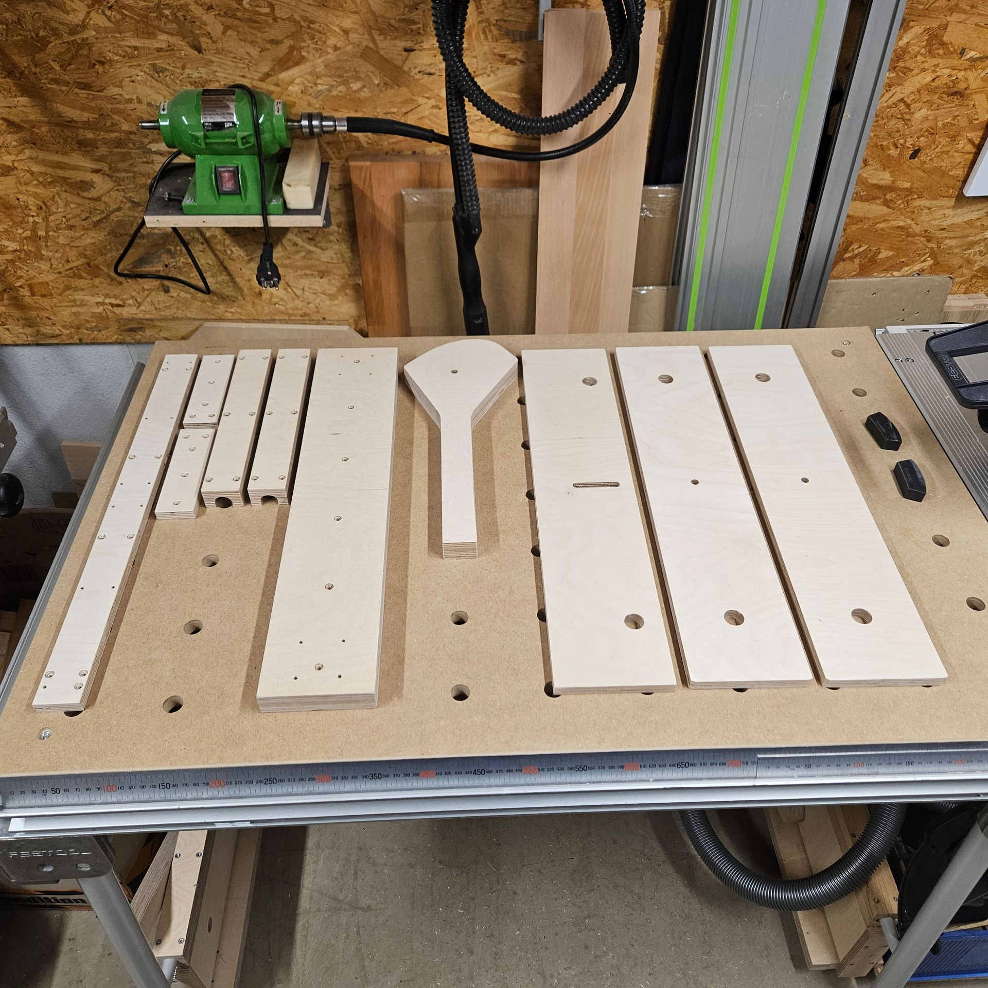 Einzelteile Rollvorrichtung für Festool MFT/3