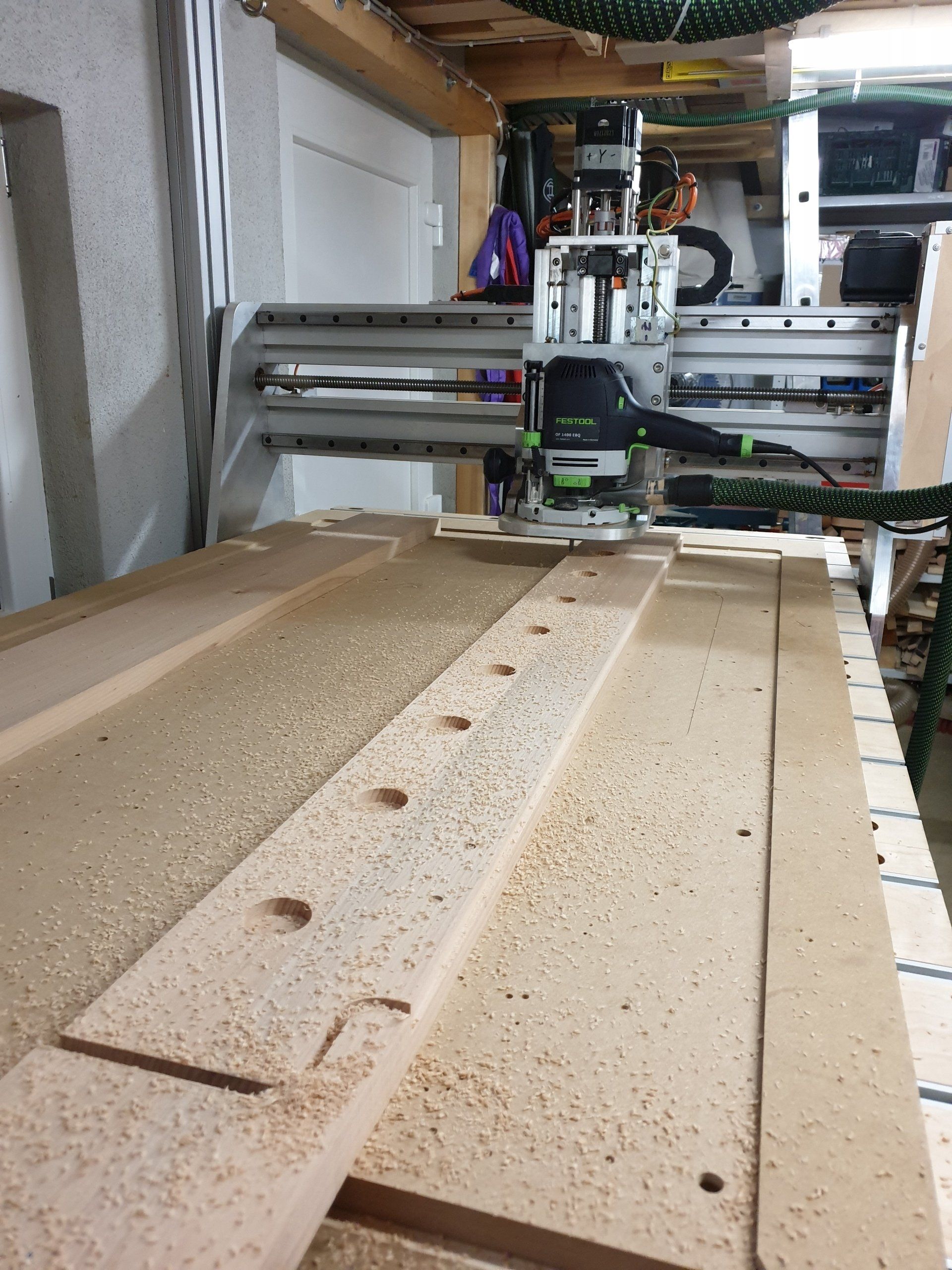 Fräsen für Sprossenwand