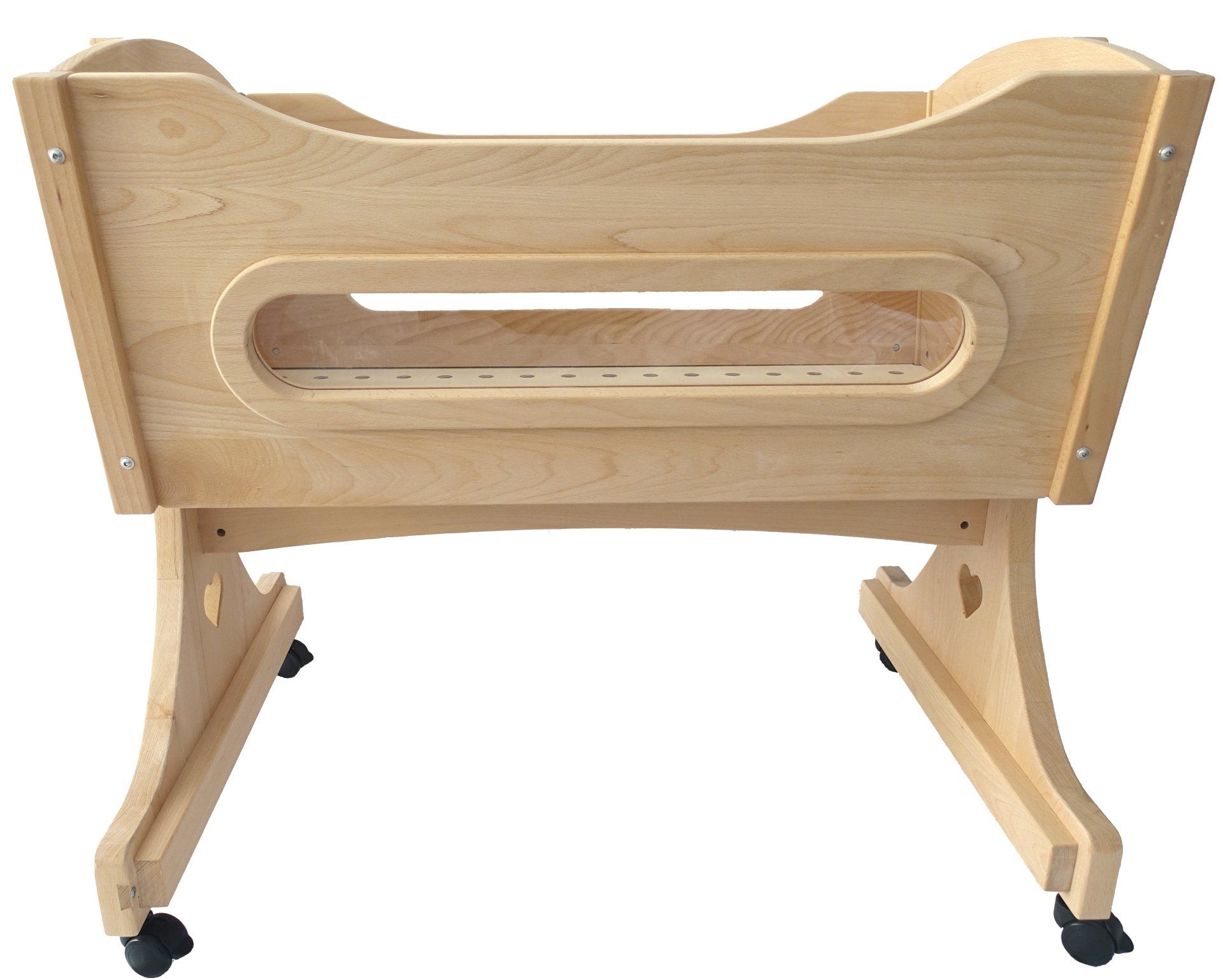 Babywiege aus Massivholz nach Norm