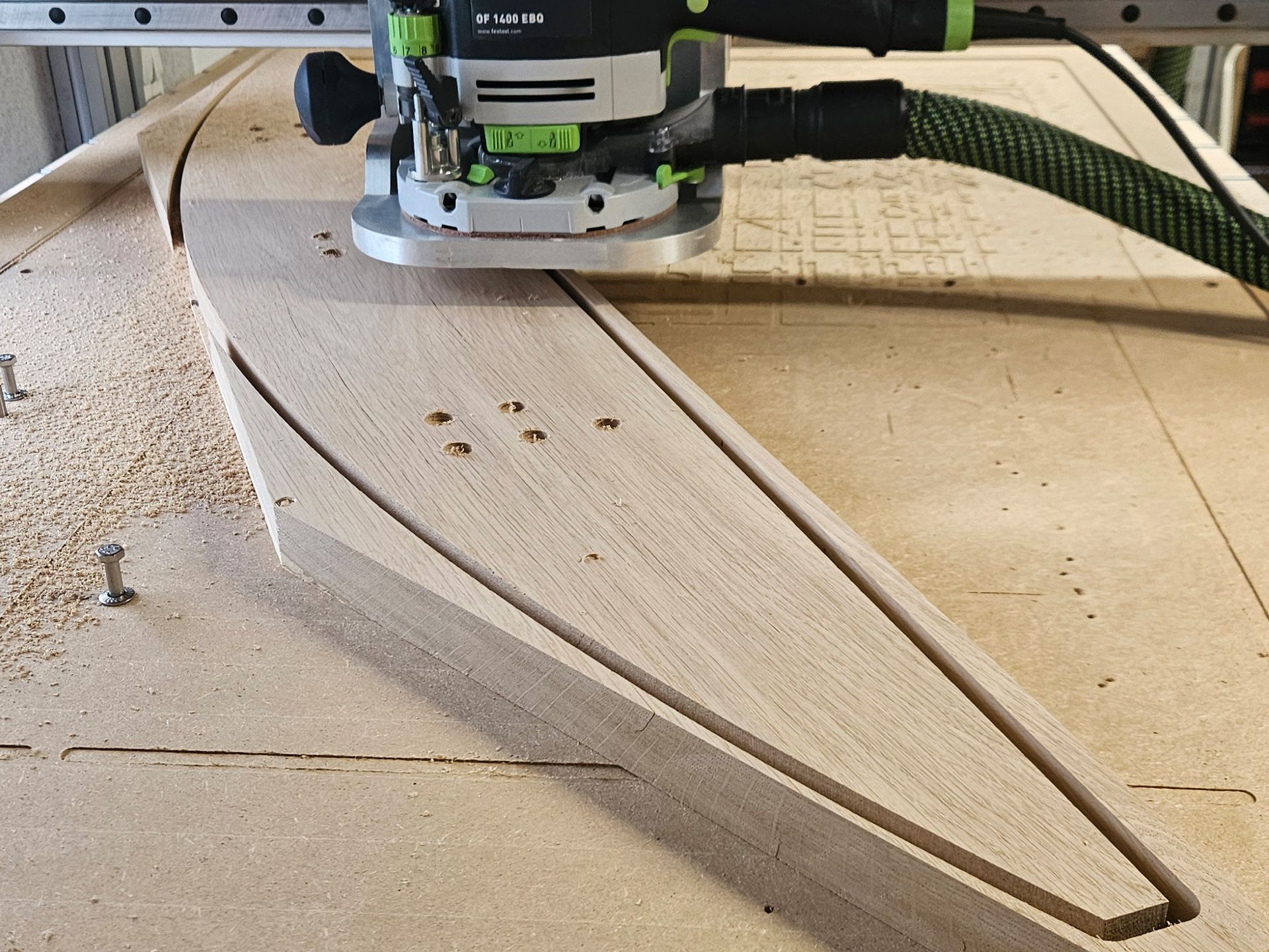 Kufe aus Eiche massiv für Pferdewippe