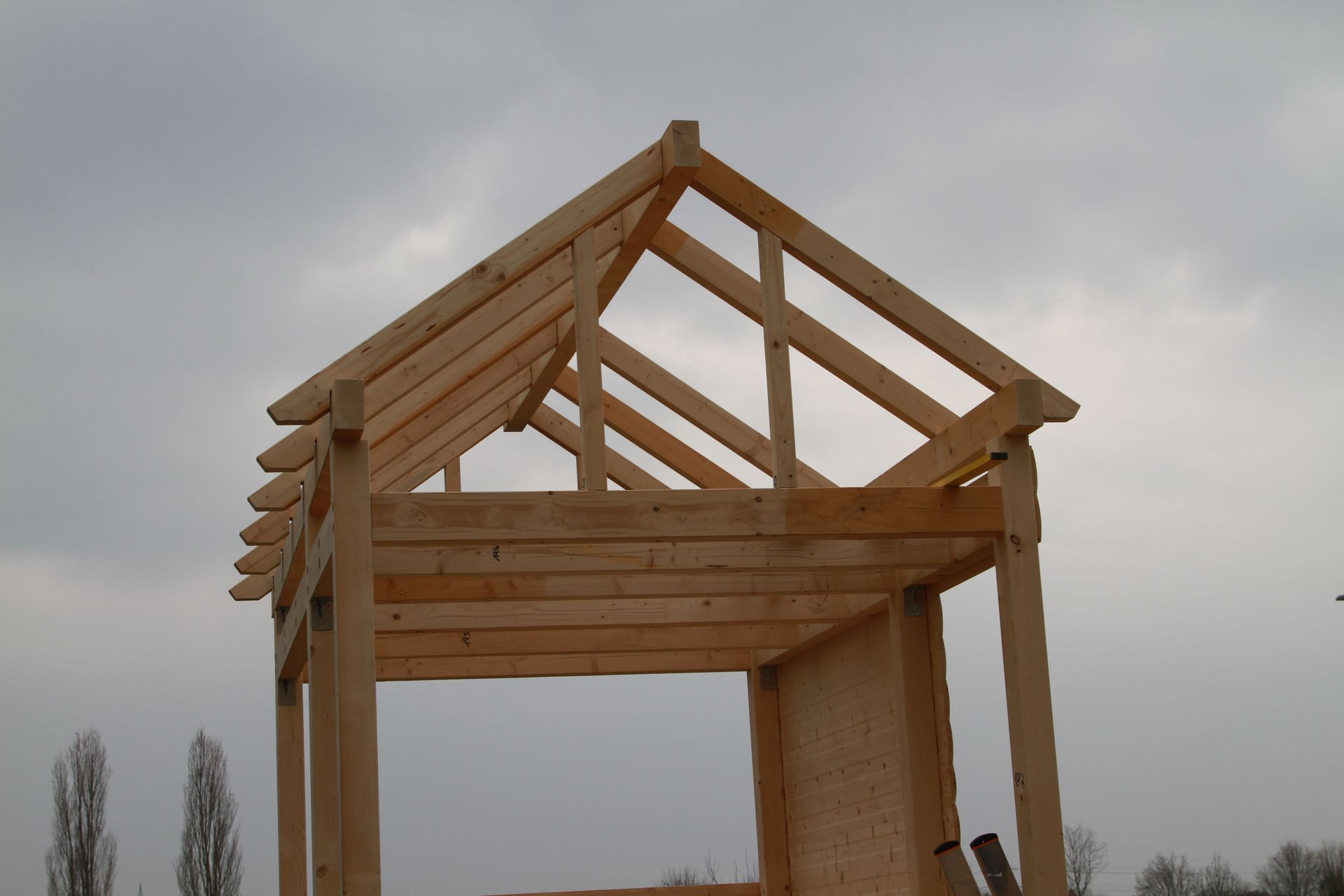 Stelzenhaus Bauphase