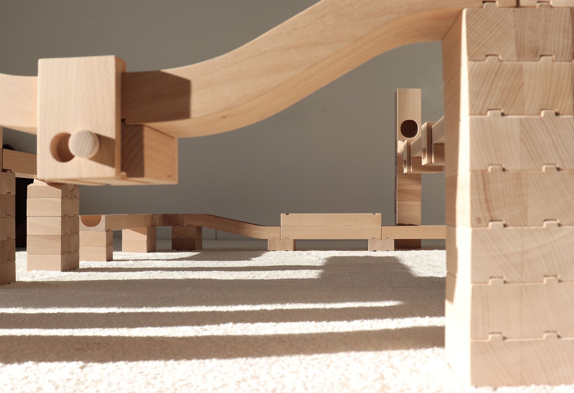 Murmelbahn aus Buche