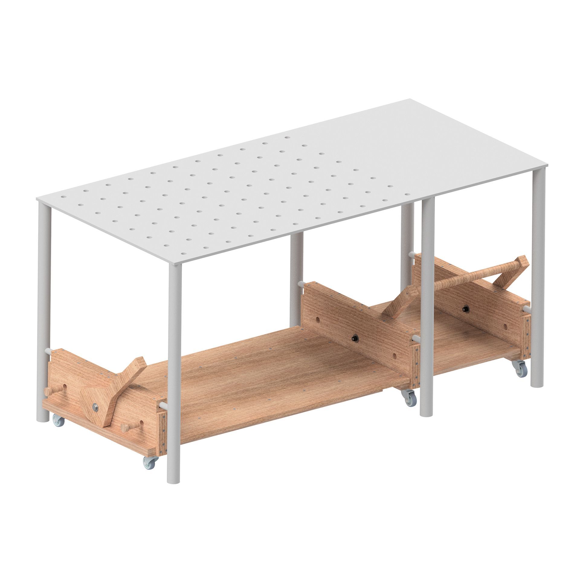 3D-Modell der Rollvorrichtung für Festool MFT/3