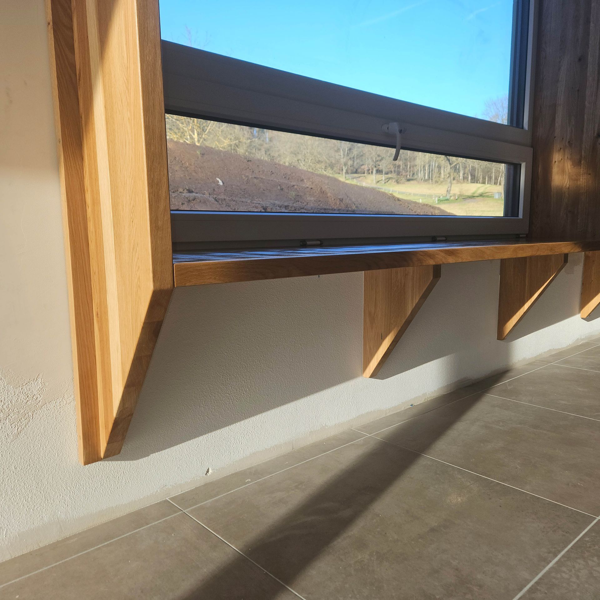 Sitzfenster aus Wildeiche