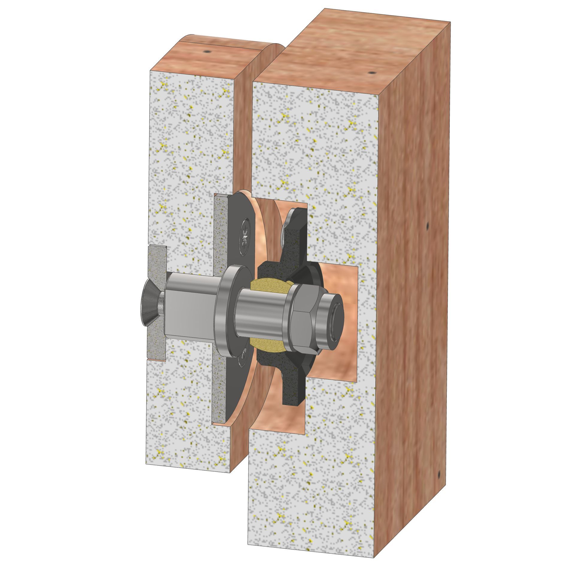 Wiegescharnier mit Gleitlager