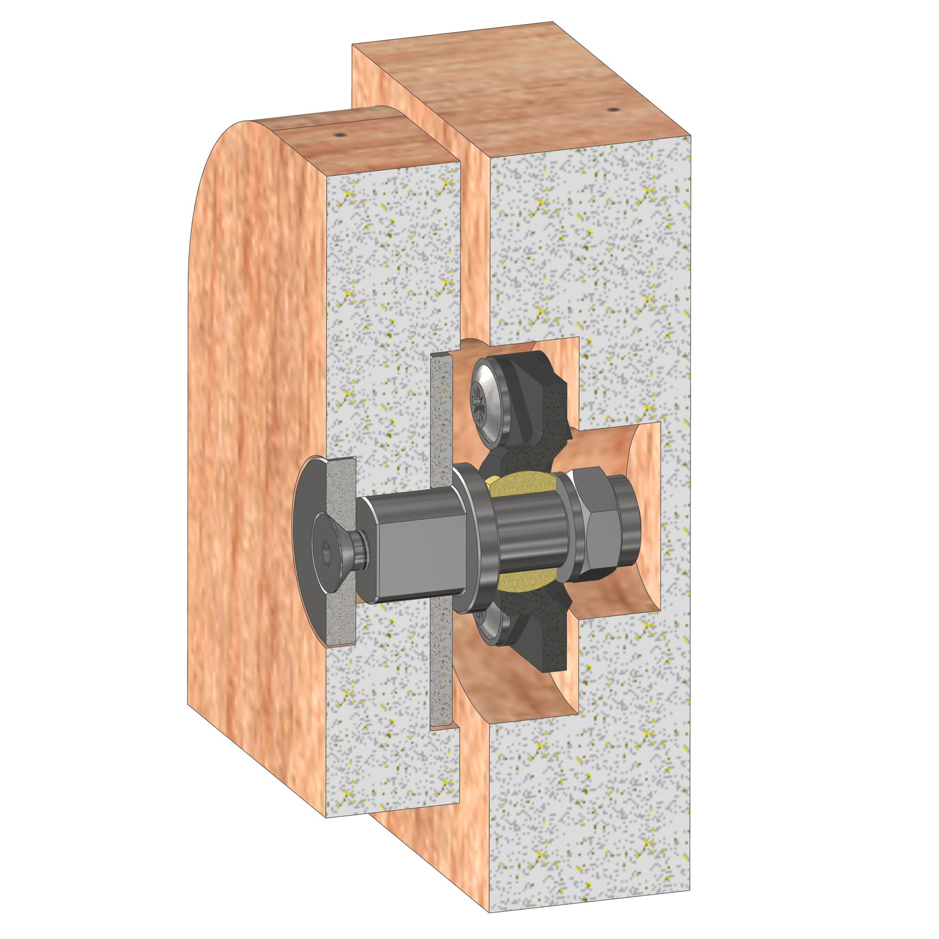Scharnier für Babywiege