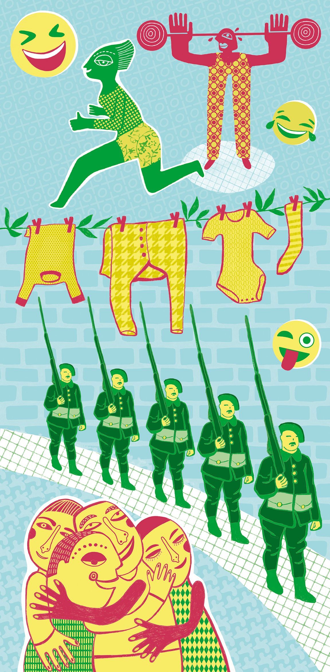 Weser-Kurier am Wochenende (7./8. Januar 2023) Illustrationen zu Themen aus Wissenschaft, Medizin, Familie, Geschichte, Politik. #Editorial Illustration