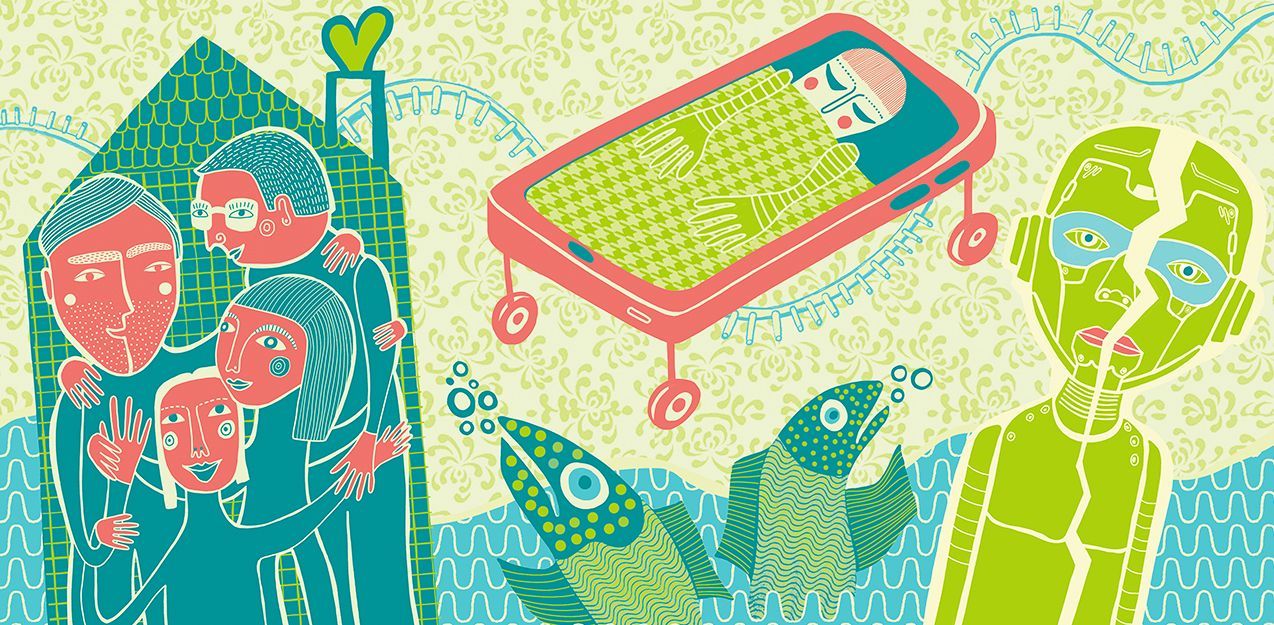 Weser-Kurier am Wochenende (14./15. Oktober 2023) Illustrationen zu Themen aus Wissenschaft, Medizin, Familie, Geschichte, Politik. #Editorial Illustration