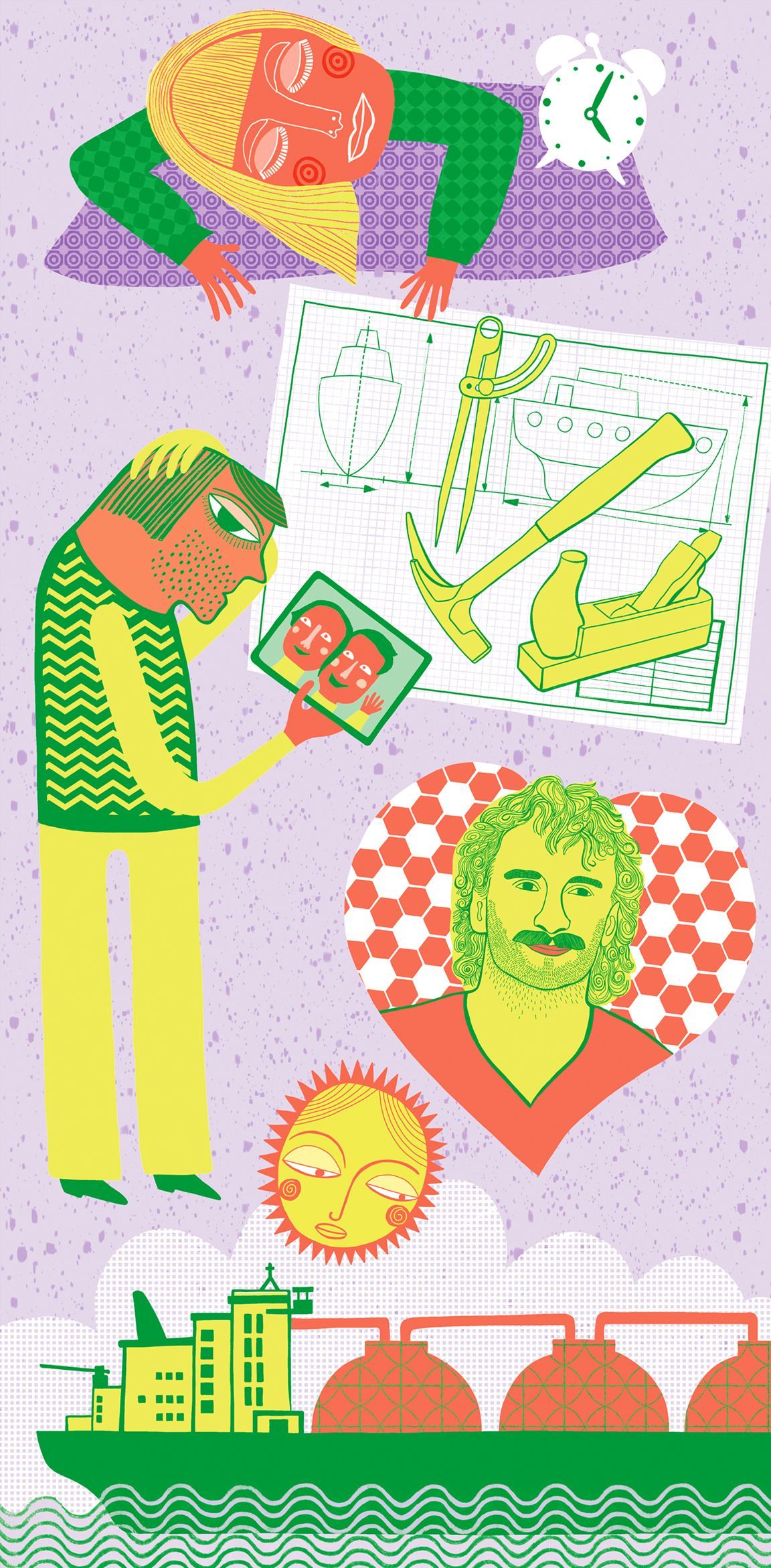 Weser-Kurier am Wochenende (11./12. März 2023) Illustrationen zu Themen aus Wissenschaft, Medizin, Familie, Geschichte, Politik. #Editorial Illustration