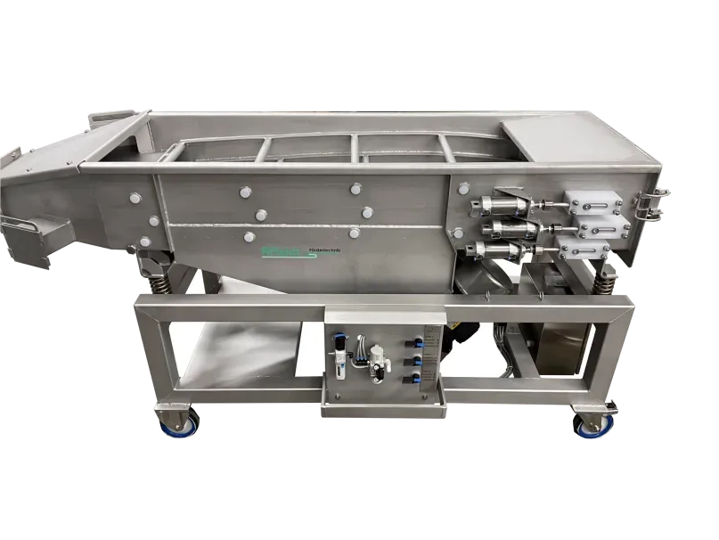 Vibrations-Siebmaschine zur präzisen Fraktionierung von Schüttgütern in der Lebensmittelindustrie - Affeldt Fördertechnik