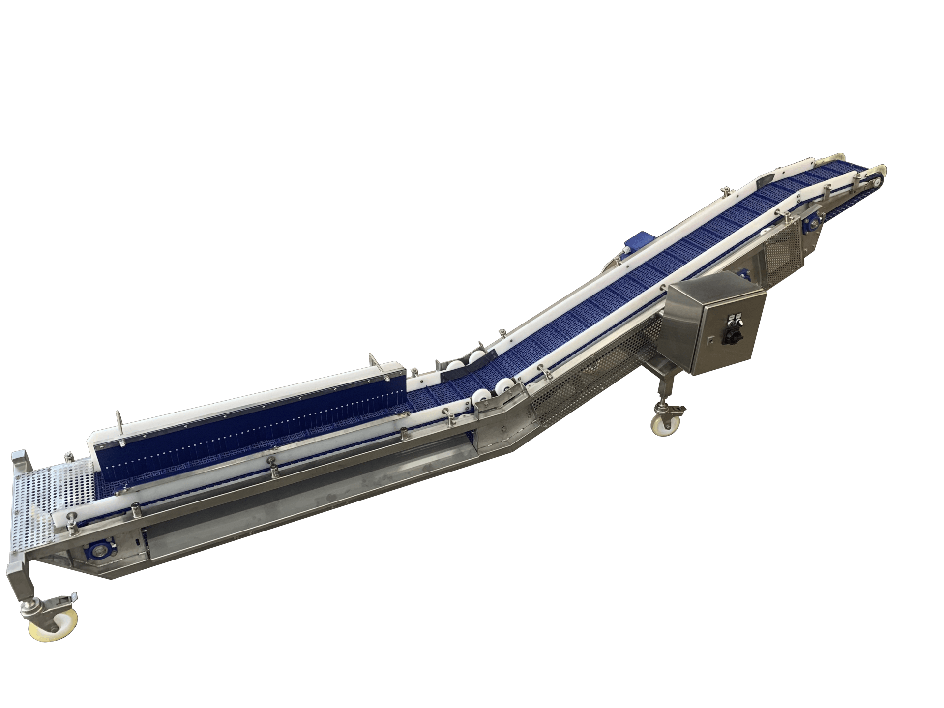 Z-Förderband mit Neigungverstellung/ Z-conveyor with adjustable incline