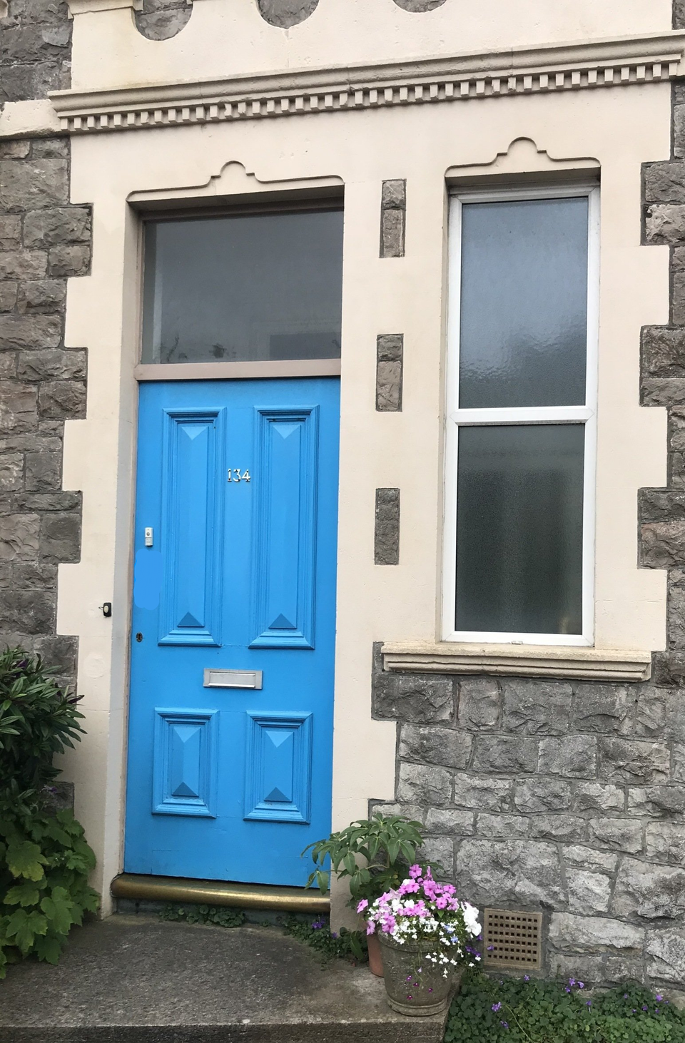 bright coloured door easy to find doors and furniture
