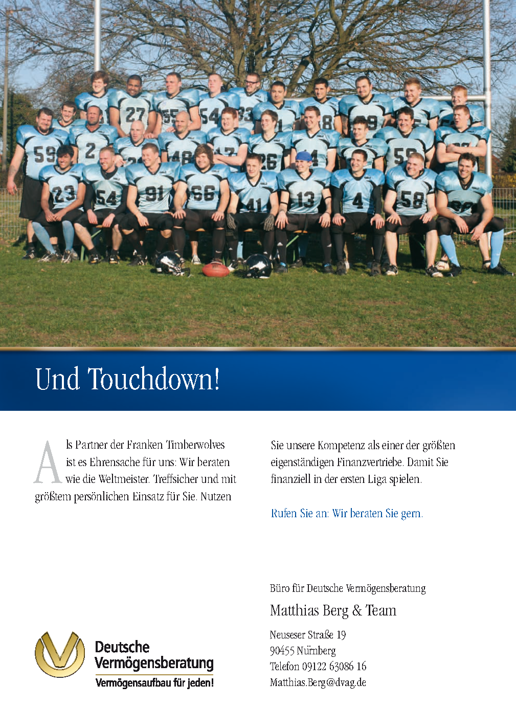 Projektbeispiel Sponsoringanzeige