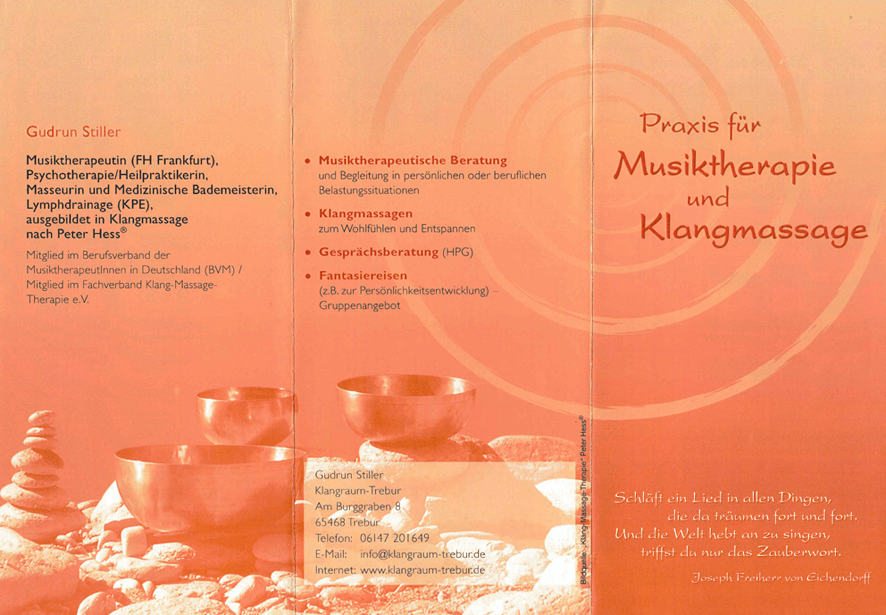 Projektbeispiel Flyer Klangraum Trebur